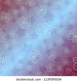 New color pattern with many flower.