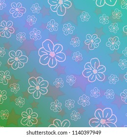 New color pattern with many flower.