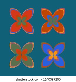 New color pattern with many flower.