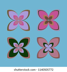 New color pattern with many flower.