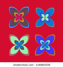 New color pattern with many flower.