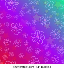 New color pattern with many flower.