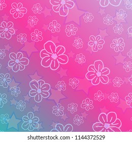 New color pattern with many flower.