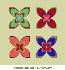 New color pattern with many flower.