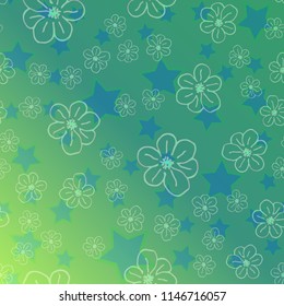 New color pattern with many flower.