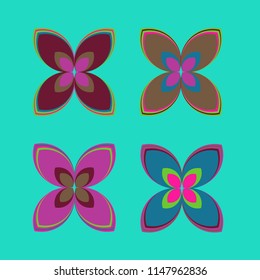 New color pattern with many flower.