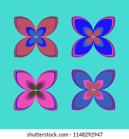 New color pattern with many flower.