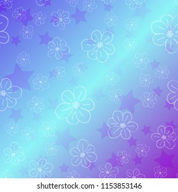 New color pattern with many flower.