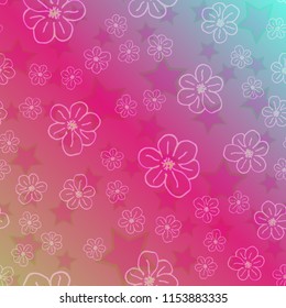 New color pattern with many flower.