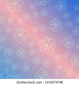 New color pattern with many flower.