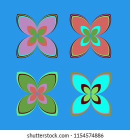 New color pattern with many flower.