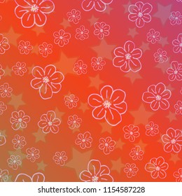 New color pattern with many flower.