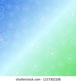 New color pattern with many flower.