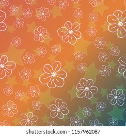 New color pattern with many flower.