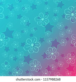 New color pattern with many flower.