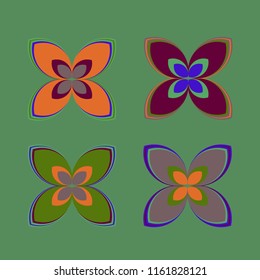 New color pattern with many flower.