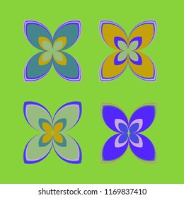 New color pattern with many flower.