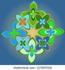 New color pattern with many flower.