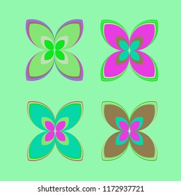New color pattern with many flower.