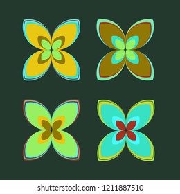 New color pattern with many flower.