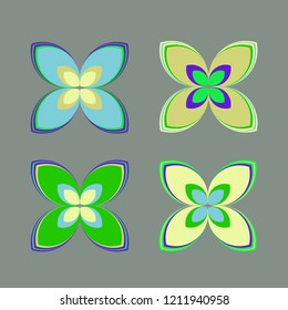 New color pattern with many flower.