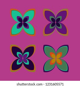New color pattern with many flower.
