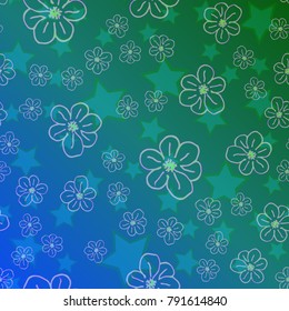 New color pattern with many flower.