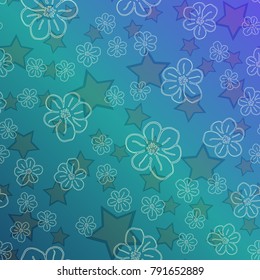 New color pattern with many flower.