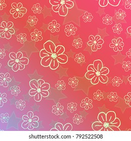 New color pattern with many flower.