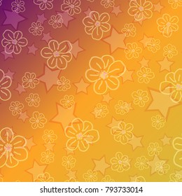 New color pattern with many flower.