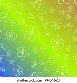 New color pattern with many flower.