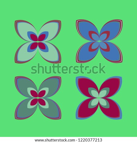New color pattern with many flower.