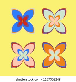 New color pattern with many flowers