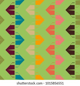 New color seamless pattern with cartoon camping tent.