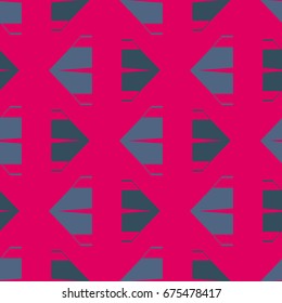 New color seamless pattern with cartoon camping tent.