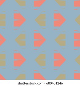 New color seamless pattern with cartoon camping tent.
