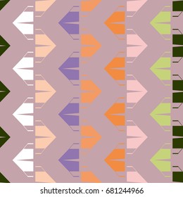 New color seamless pattern with cartoon camping tent.