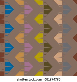 New color seamless pattern with cartoon camping tent.