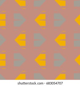 New color seamless pattern with cartoon camping tent.
