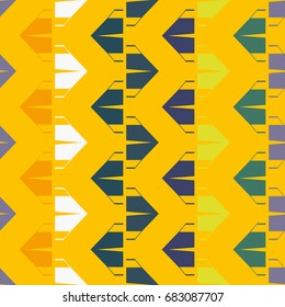 New color seamless pattern with cartoon camping tent.