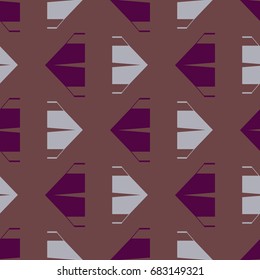 New color seamless pattern with cartoon camping tent.