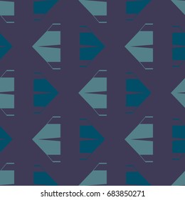 New color seamless pattern with cartoon camping tent.
