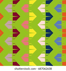 New color seamless pattern with cartoon camping tent.