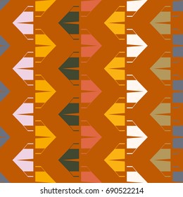 New color seamless pattern with cartoon camping tent.