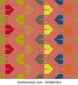 New color seamless pattern with cartoon camping tent.