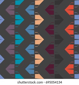 New color seamless pattern with cartoon camping tent.