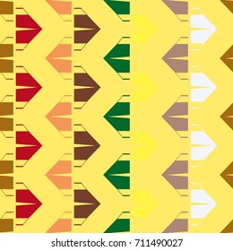 New color seamless pattern with cartoon camping tent.