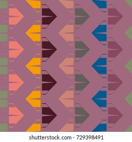 New color seamless pattern with cartoon camping tent.