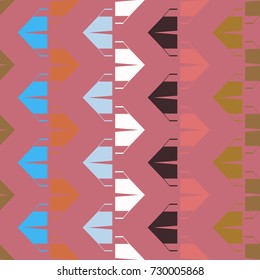 New color seamless pattern with cartoon camping tent.