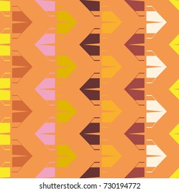 New color seamless pattern with cartoon camping tent.